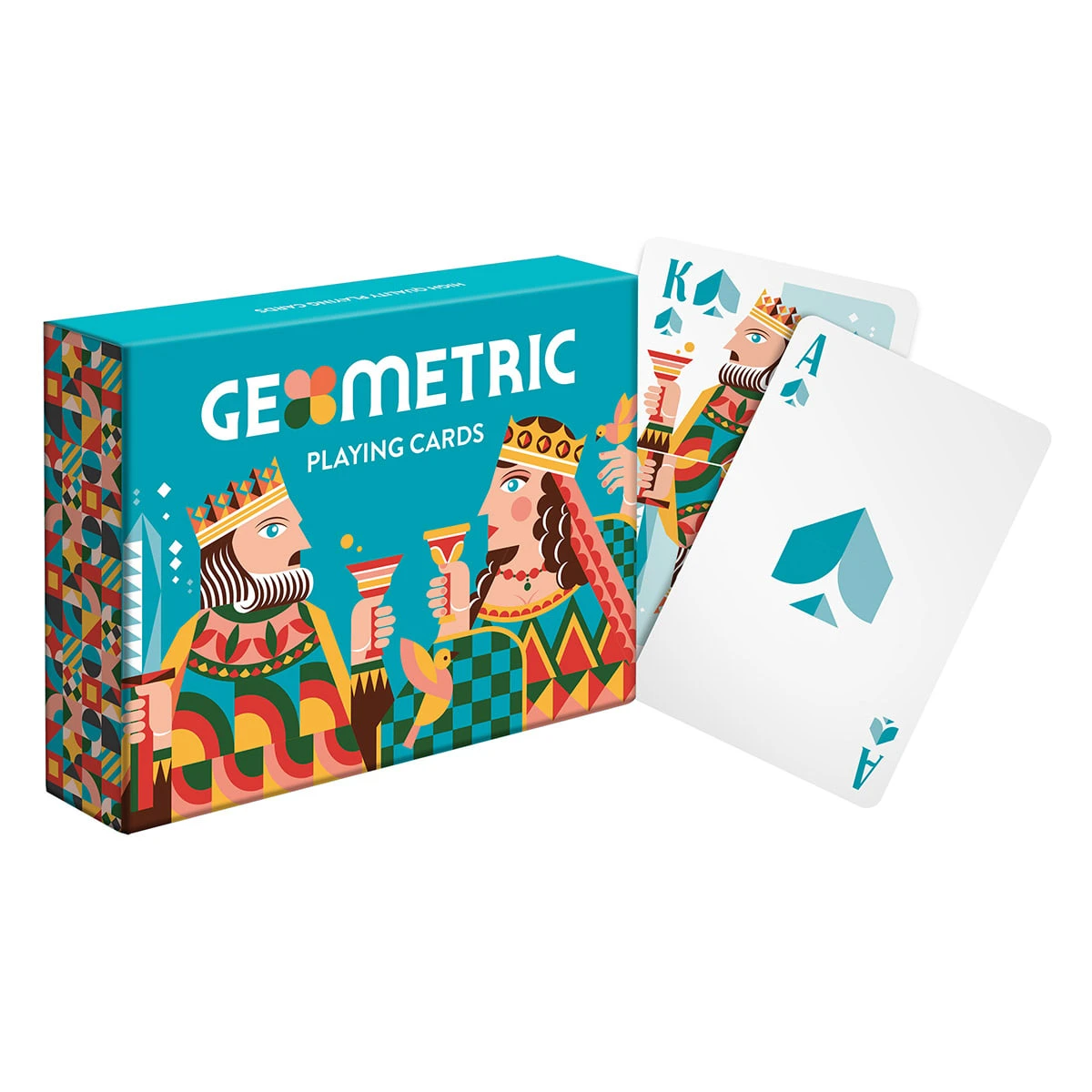 Set di carte da gioco doppie geometriche