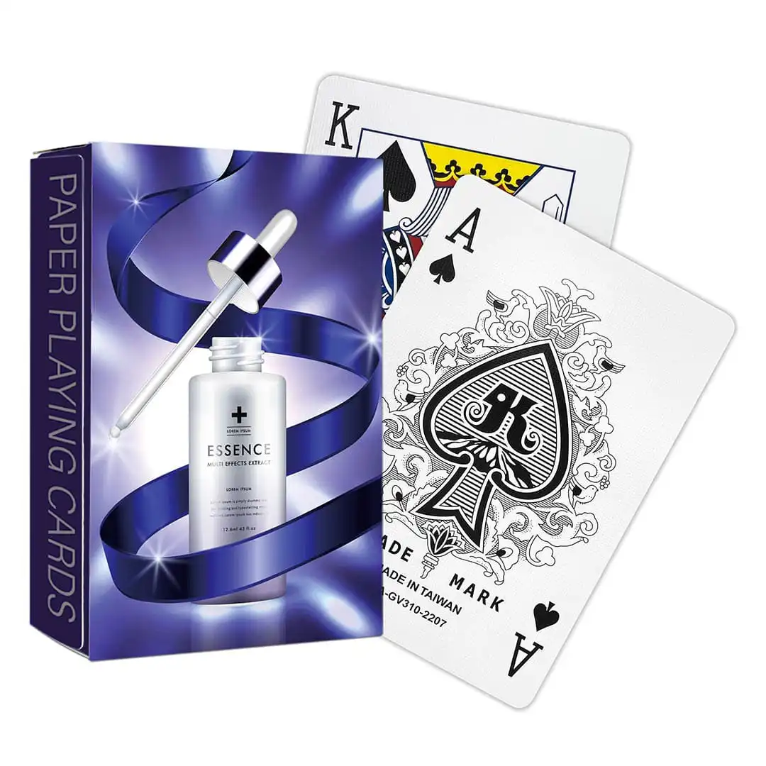 Carte da gioco personalizzate - Carta di lino da 310 g/m² in astuccio - Cura della pelle