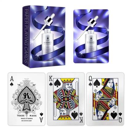 Custom Playing Cards - 310gsm linen paper into tuck box - Skin Care