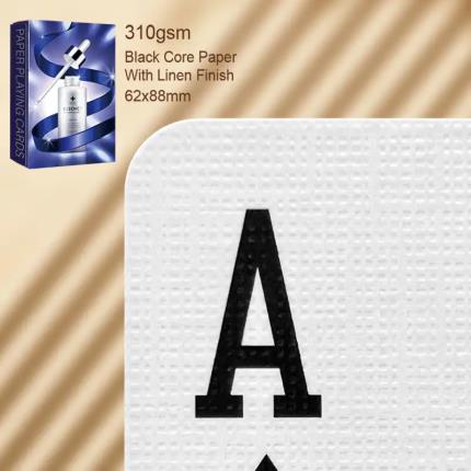 Cartas de jogar personalizadas - papel de linho 310gsm em caixa dobrada - Cuidados com a pele