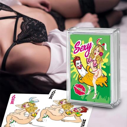 Cartes &#xE0; jouer en papier Kama Sutra - Lapin sexy