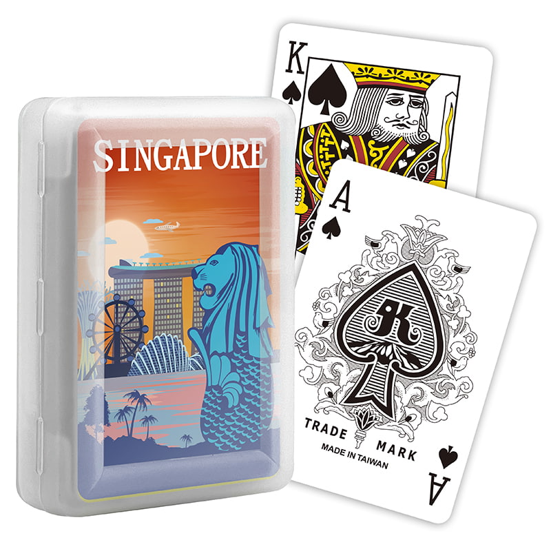 Cartes à jouer souvenirs - Singapour