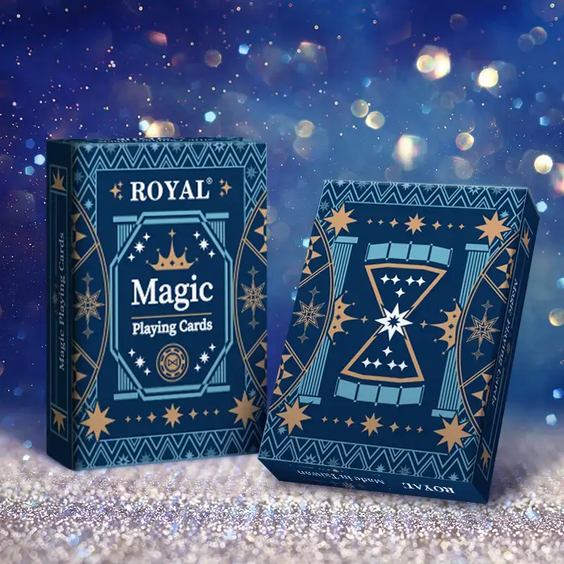 표시된 마법 카드 놀이 - 별과 칩
