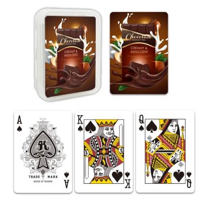 Custom Plastic Poker Cards - with P107 Plastic Box