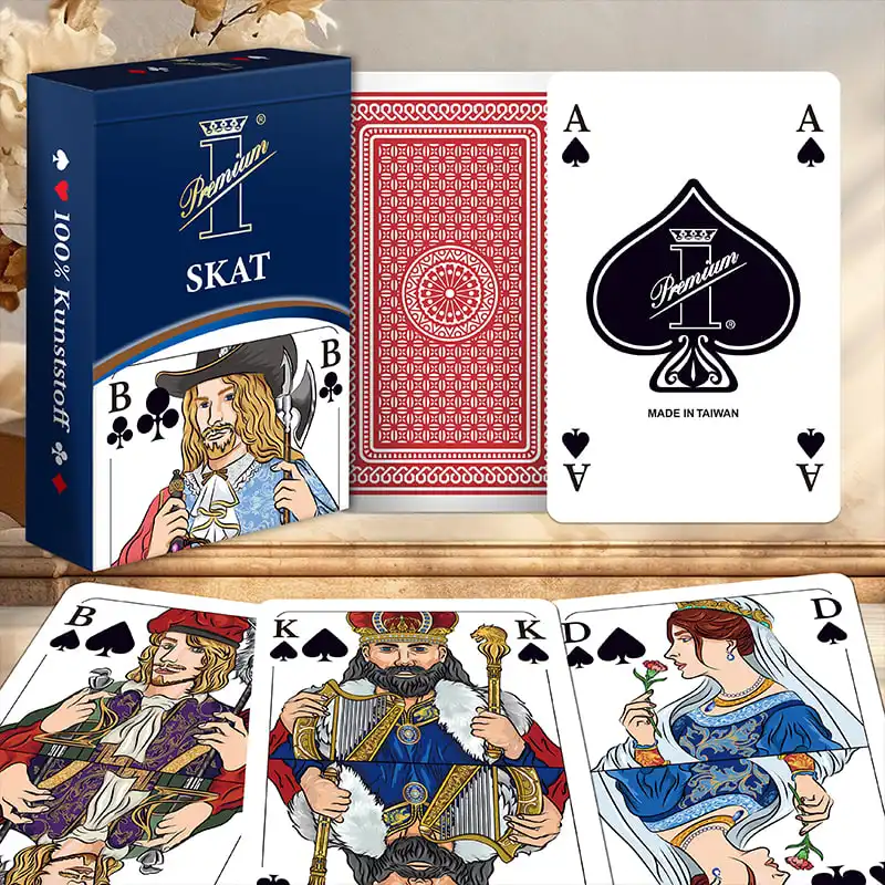 مجموعة ألعاب بطاقات الحفلات الألمانية المميزة من Skat Playing Cards