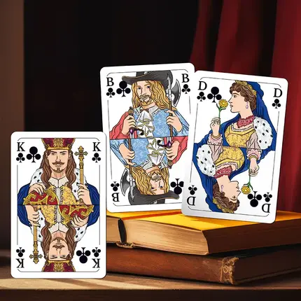 Set di giochi di carte tedeschi premium Carte da gioco Romme Double Decks