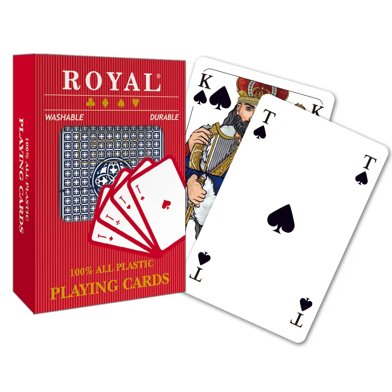 Índice de russo de cartas de jogar de plástico real