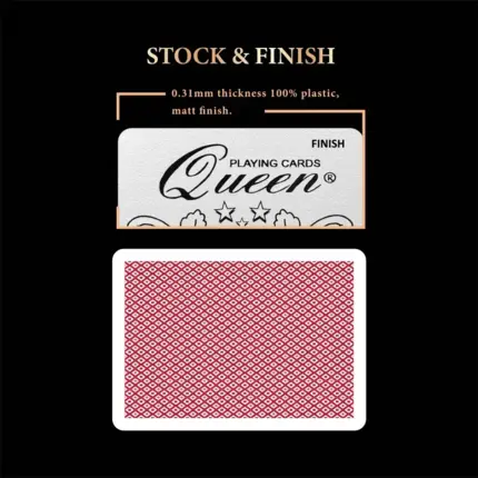 Queen Casino Plastic Playing Card Set - Bridge - Standard Index