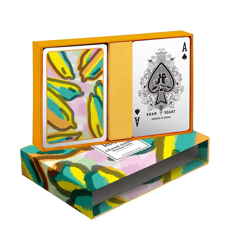 Schubladenbox für 2 Bridge-Spielkartendecks (ohne Magnet und Band)