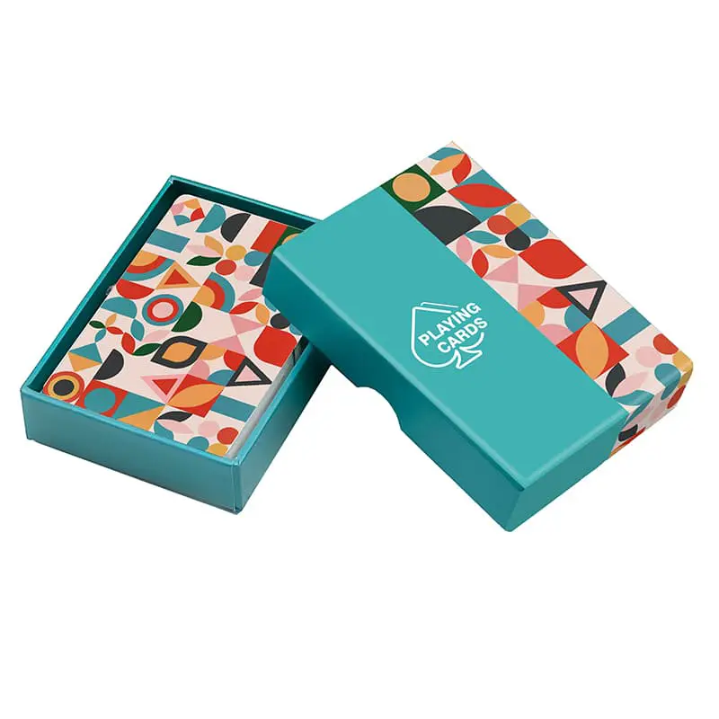 Porta carte da gioco singolo con carte in pelle HERITAGE/ORO | The Bridge