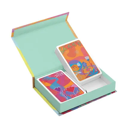 Flip-Top-Box f&#xFC;r 2 Bridge-Spielkartendecks