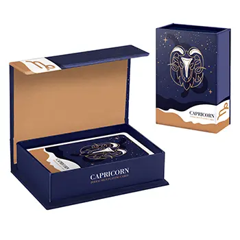 單副裝橋牌掀蓋書型盒