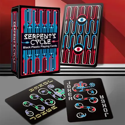 Cartas de Baralho Pretas do Ciclo da Serpente