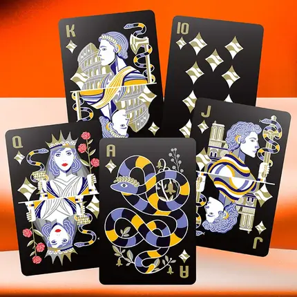 Cartas de Baralho Pretas do Ciclo da Serpente