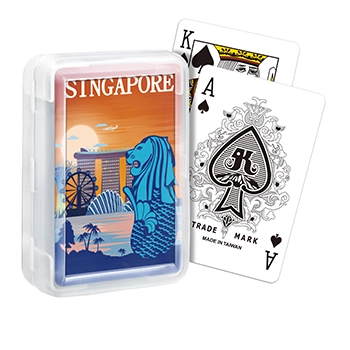 Cartes à jouer souvenirs - Singapour
