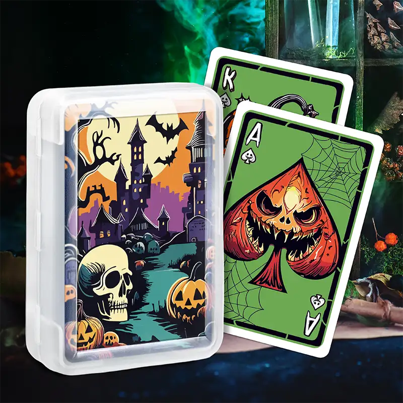 Creepy Monster Halloween Playing Cards