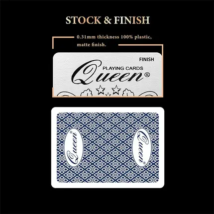 Queen Casino Plastic Playing Cards - Poker - Standard Index
