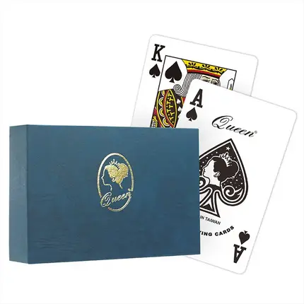 HANA Playing Cards ゴールド　シルバー Queen Casino Playing Cards Set -Double deck playing cards