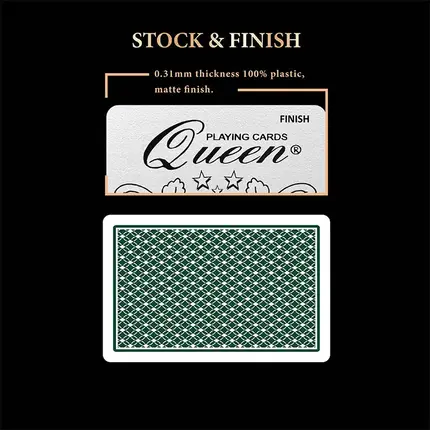 HANA Playing Cards ゴールド　シルバー Queen Casino Playing Cards Set -Double deck playing cards