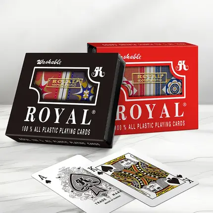 Cartes à jouer Classic Series à double jeu ROYAL en plastique, format bridge - Index standard