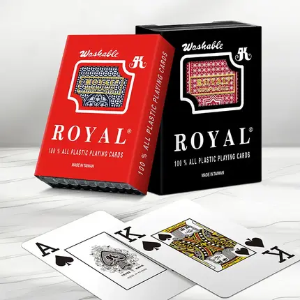 クラシックシリーズ ロイヤル プラスチック トランプ - ジャンボインデックス