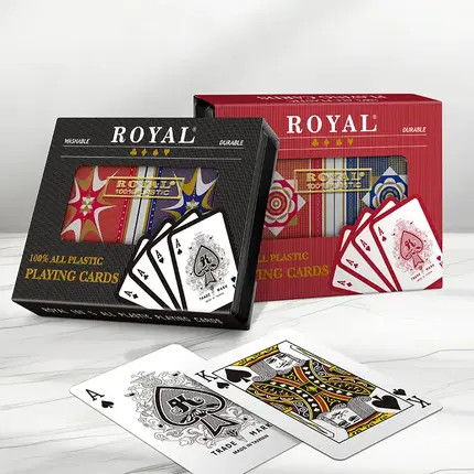 Modern Series Double Deck ROYAL Plastic Playing Cards Bridge Size - Standard Index