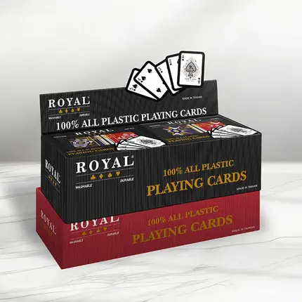 Modern Series Double Deck ROYAL Plastic Playing Cards Bridge Size - Standard Index