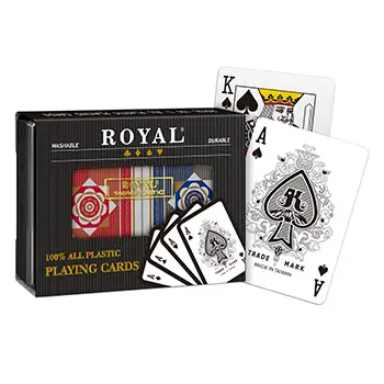 Modern Series Double Deck ROYAL Plastic Playing Cards Poker Size - Standard Index