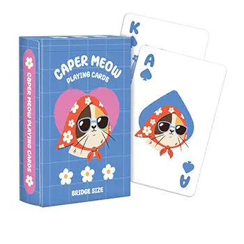 Individuell gestaltete Spielkarten – 310 g/m² Papier in einer einzelnen Schachtel – IP-Merchandise