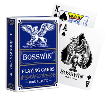BOSSWIN 賭場材質專業級塑膠撲克牌-兩角