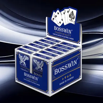 بطاقات لعب بلاستيكية عالية الجودة من كازينو BOSSWIN - مؤشر قياسي