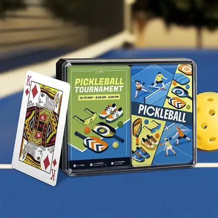 Özel Tasarım Plastik Poker Kartları - D205 Briç Boyutunda Çift
