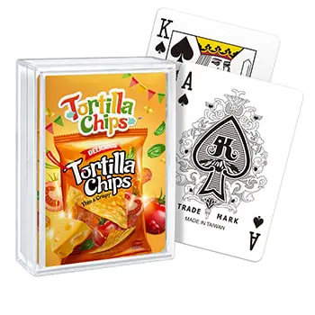 Cartes à jouer personnalisées en plastique - Boîte en plastique format poker P302 - Cadeaux publicitaires de marques de biens de consommation courante
