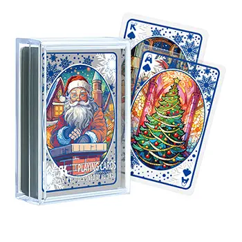 冰雪回憶聖誕節透明撲克牌