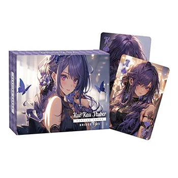 Jeu de cartes en plastique personnalisé dans un étui double - Produit dérivé pour Vtuber/Artiste/Idole