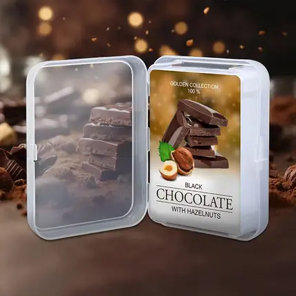 Cartas de póker de plástico personalizadas (con caja de plástico tamaño póker P107) - Herramienta promocional de marca de chocolate