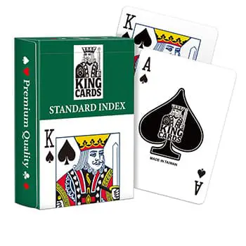 KING CARDS Baralho de Papel Premium - Índice Padrão