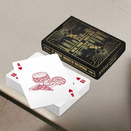 Custom Playing Cards - 310gsm Paper into Gold Foil Stamping Tuck Box