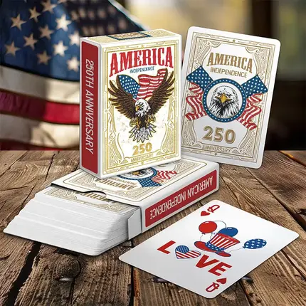 America's 250th Anniversary Celebration Custom Commemorative Playing Cards