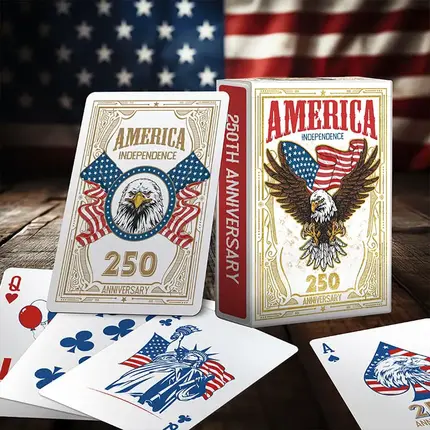 America's 250th Anniversary Celebration Custom Commemorative Playing Cards