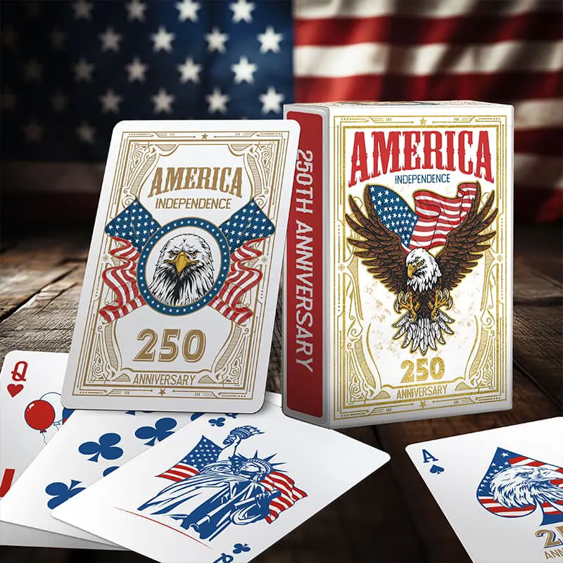 salute to america 250 limited edition cards Remembrance Playing Premium Patriotic Deck America's 250th Anniversary Celebration Custom