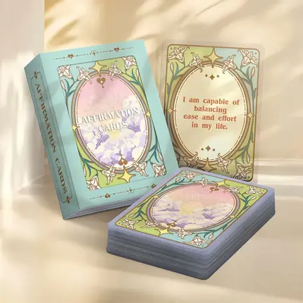 Mind Healing Transparent Affirmation Cards（Custom Available）