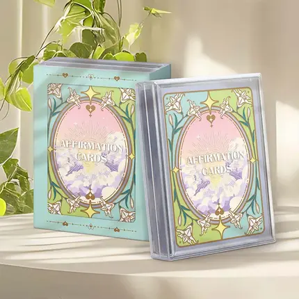 Mind Healing Transparent Affirmation Cards（Custom Available）