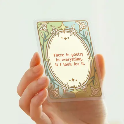 Mind Healing Transparent Affirmation Cards（Custom Available）