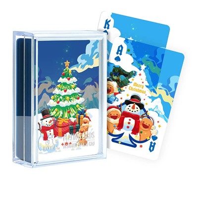Cartões de Natal encantados com bonecos de neve e gêmeos de gengibre