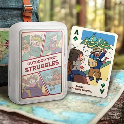 Outdoor "Pro" Struggles Playing Cards