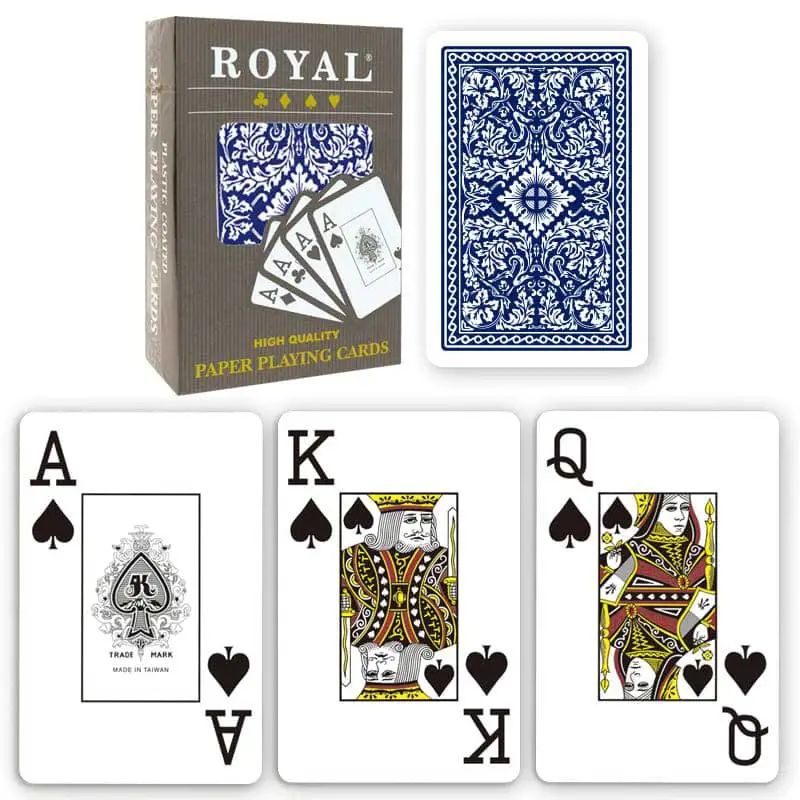 Royal Paper Playing Cards - Jumbo index