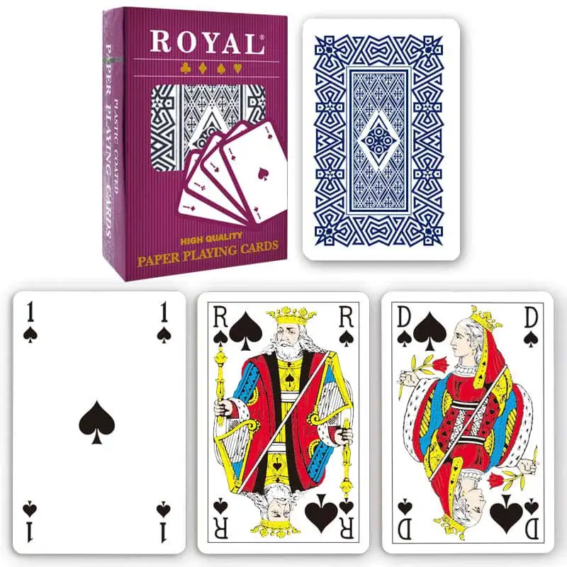 Royal Paper Playing Cards - French Index