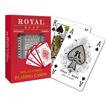 Royal Plastic Playing Cards 4 Corner Index