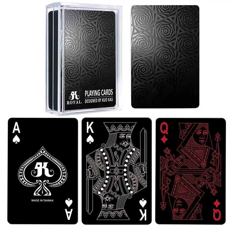 Midnight Geometric Playing Cards - With Printed Suits